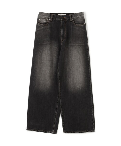 EDITION(エディション)の「ブラックデニム バギーパンツ(デニムパンツ・メンズ・ブラック/チャコールグレー・L/S/M)」の2枚目の写真