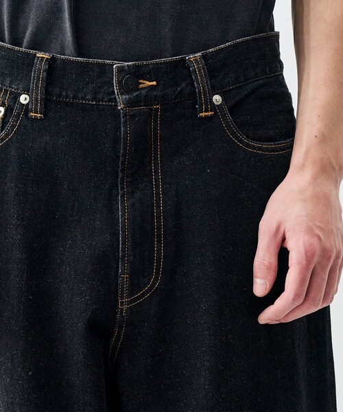 EDITION(エディション)の「ブラックデニム バギーパンツ(デニムパンツ・メンズ・ブラック/チャコールグレー・L/S/M)」の7枚目の写真