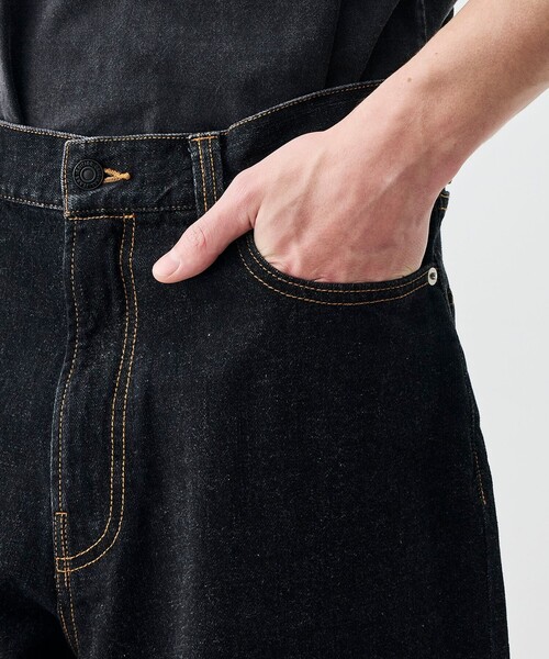 EDITION(エディション)の「ブラックデニム バギーパンツ(デニムパンツ・メンズ・ブラック/チャコールグレー・L/S/M)」の9枚目の写真