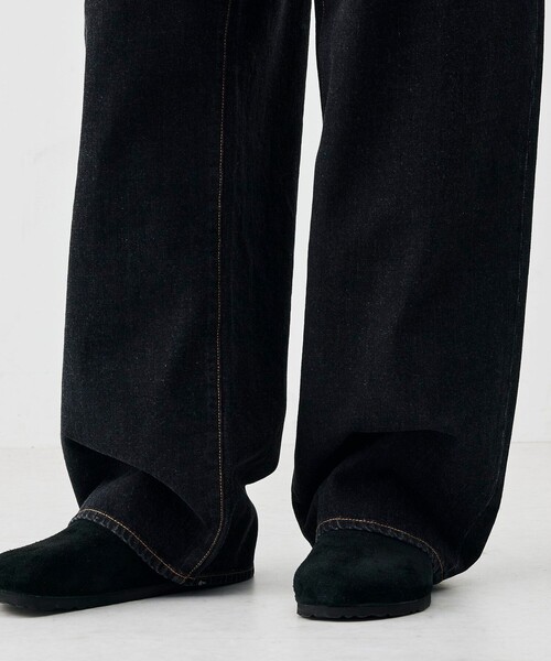 EDITION(エディション)の「ブラックデニム バギーパンツ(デニムパンツ・メンズ・ブラック/チャコールグレー・L/S/M)」の10枚目の写真