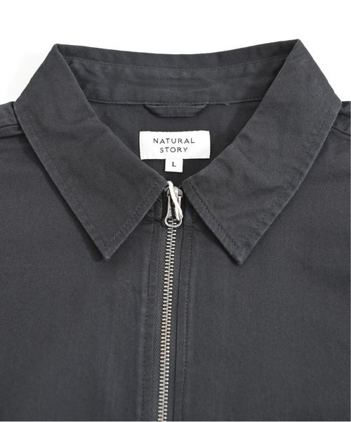 SILVER BULLET（シルバーバレット）の「『NATURAL STORY/ナチュラルストーリー』オーバーZIPシャツ（シャツ/ブラウス・メンズ・チャコール/アイボリー・LL/M/L）」の8枚目の写真