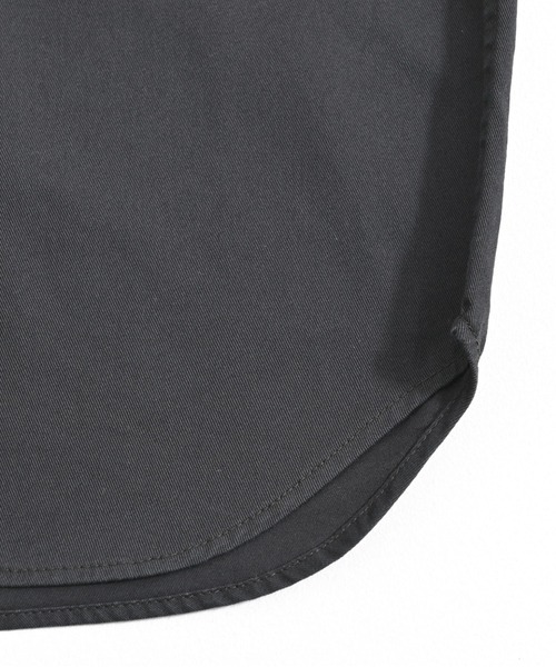 SILVER BULLET（シルバーバレット）の「『NATURAL STORY/ナチュラルストーリー』オーバーZIPシャツ（シャツ/ブラウス・メンズ・チャコール/アイボリー・LL/M/L）」の4枚目の写真