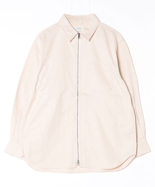 SILVER BULLET（シルバーバレット）の「『NATURAL STORY/ナチュラルストーリー』オーバーZIPシャツ（シャツ/ブラウス・メンズ・チャコール/アイボリー・LL/M/L）」の9枚目の写真