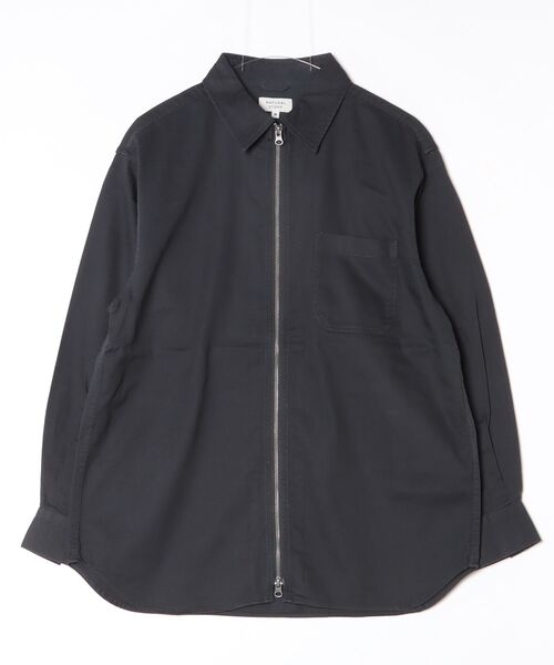 SILVER BULLET（シルバーバレット）の「『NATURAL STORY/ナチュラルストーリー』オーバーZIPシャツ（シャツ/ブラウス・メンズ・チャコール/アイボリー・LL/M/L）」の11枚目の写真