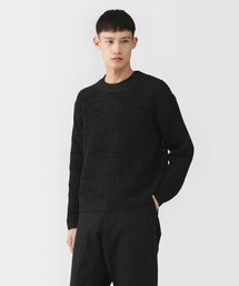 MUJI Labo | 〔MUJI Labo〕紳士　強撚コットンローゲージ長袖セーター(ニット/セーター)