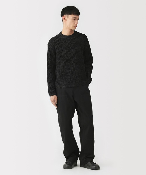 MUJI Labo（ムジラボ）の「〔MUJI Labo〕紳士　強撚コットンローゲージ長袖セーター（ニット/セーター・メンズ・サンドベージュ/ブラック/ネイビー・L/XL/M）」の10枚目の写真