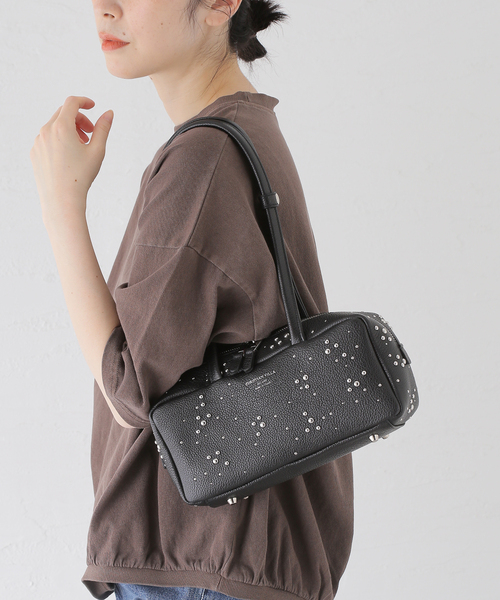 JOURNAL STANDARD（ジャーナルスタンダード）の「【CHRISTIAN VILLA /クリスチャン ヴィラ】スタッズツキバゲットBAG（ショルダーバッグ・レディース・ブラック・FREE）」の11枚目の写真