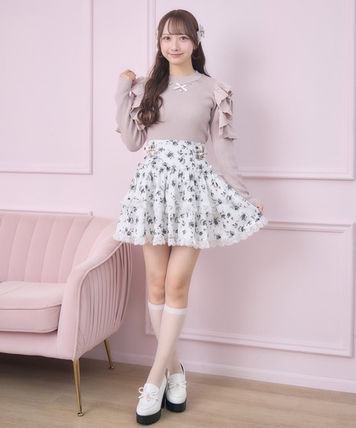 2段フレアボリュームスカート（スカート）｜ROJITA（ロジータ）の