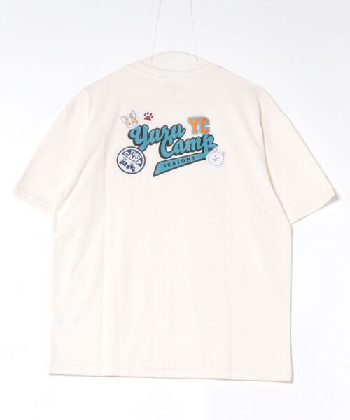 Mac-House（マックハウス）の「【ゆるキャン△ SEASON3】 ちくわ ワッペン バックプリント ポケット Tシャツ（Tシャツ/カットソー・メンズ・ホワイト・M/L/XL）」の9枚目の写真