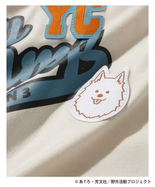 Mac-House（マックハウス）の「【ゆるキャン△ SEASON3】 ちくわ ワッペン バックプリント ポケット Tシャツ（Tシャツ/カットソー・メンズ・ホワイト・M/L/XL）」の8枚目の写真