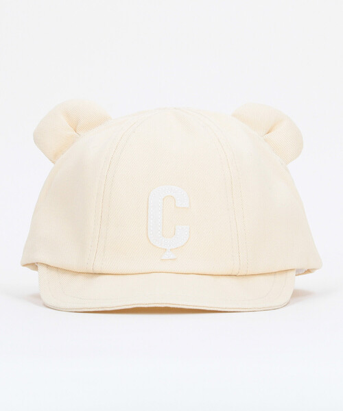 COMME CA ISM（コムサイズム）の「フエルトワッペン付き クマ耳キャップ（キャップ・キッズ・ネイビー/ベージュ・MEDIUM/LARGE）」の3枚目の写真