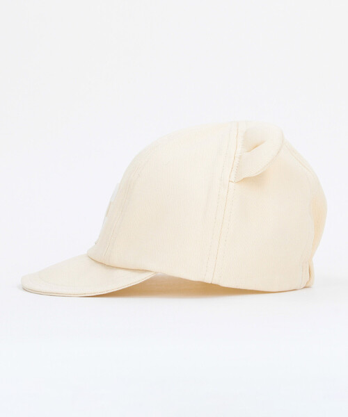 COMME CA ISM（コムサイズム）の「フエルトワッペン付き クマ耳キャップ（キャップ・キッズ・ネイビー/ベージュ・MEDIUM/LARGE）」の4枚目の写真