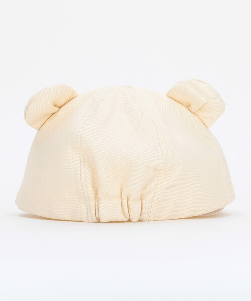 COMME CA ISM（コムサイズム）の「フエルトワッペン付き クマ耳キャップ（キャップ・キッズ・ネイビー/ベージュ・MEDIUM/LARGE）」の5枚目の写真