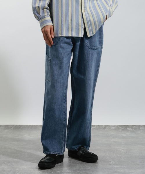 BAYFLOW（ベイフロー）の「コットンリネンガレージデニムパンツ（デニムパンツ・メンズ・ライトブルー/ブルー・LARGE/MEDIUM）」の2枚目の写真