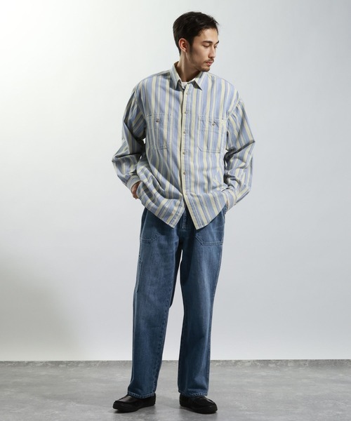 BAYFLOW（ベイフロー）の「コットンリネンガレージデニムパンツ（デニムパンツ・メンズ・ライトブルー/ブルー・LARGE/MEDIUM）」の6枚目の写真