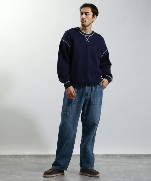 BAYFLOW（ベイフロー）の「コットンリネンガレージデニムパンツ（デニムパンツ・メンズ・ライトブルー/ブルー・LARGE/MEDIUM）」の12枚目の写真