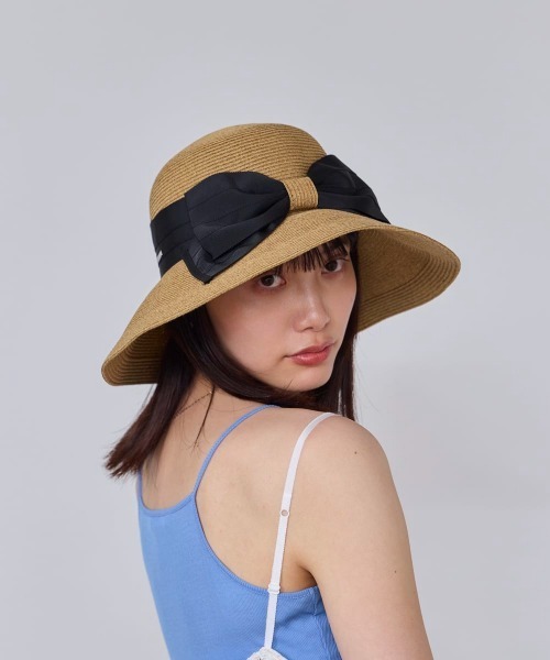 OVERRIDE(オーバーライド)の「OVERRIDE WASHABLE BD SUN HAT / オーバーライド(ハット・レディース・ベージュ/ピンク/オフホワイト・M/57.5cm)」の2枚目の写真