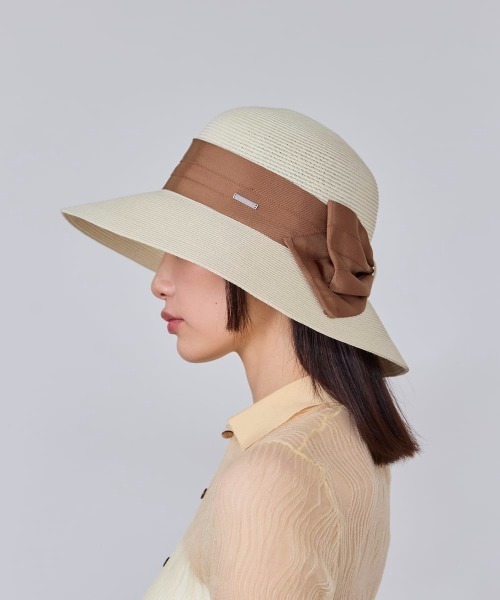 OVERRIDE(オーバーライド)の「OVERRIDE WASHABLE BD SUN HAT / オーバーライド(ハット・レディース・ベージュ/ピンク/オフホワイト・M/57.5cm)」の22枚目の写真