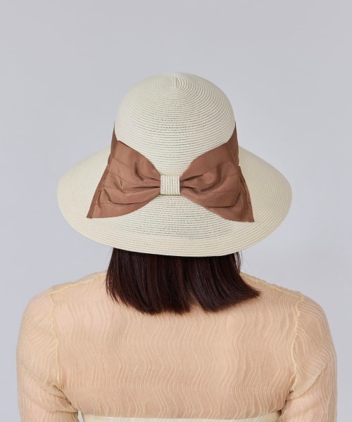 OVERRIDE(オーバーライド)の「OVERRIDE WASHABLE BD SUN HAT / オーバーライド(ハット・レディース・ベージュ/ピンク/オフホワイト・M/57.5cm)」の4枚目の写真