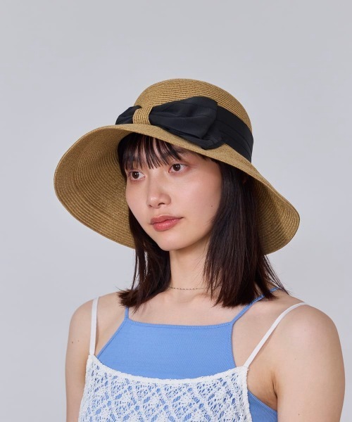 OVERRIDE(オーバーライド)の「OVERRIDE WASHABLE BD SUN HAT / オーバーライド(ハット・レディース・ベージュ/ピンク/オフホワイト・M/57.5cm)」の8枚目の写真