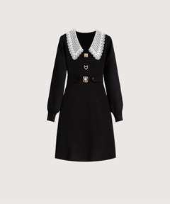 セール】シャツドッキングニットミニワンピース（ワンピース）｜one