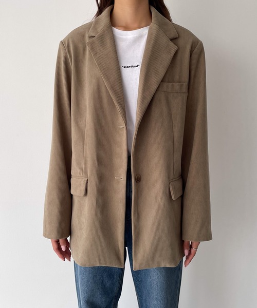 CANAL JEAN(キャナルジーン)の「テーラードジャケット(テーラードジャケット・レディース・チャコールグレー・ONE SIZE)」の9枚目の写真