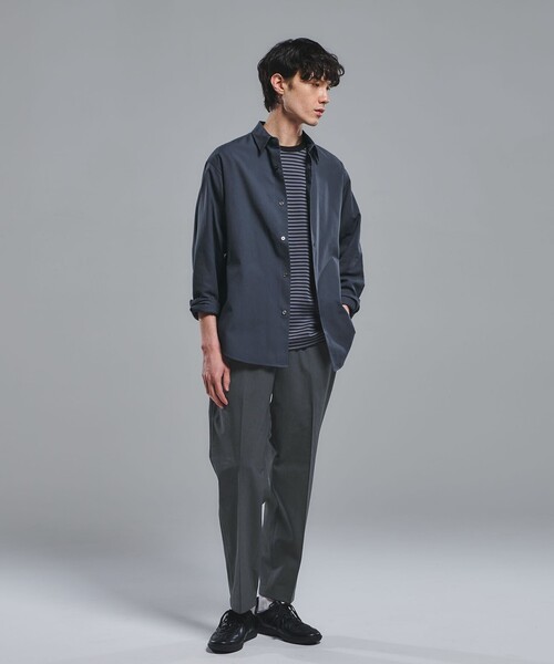 green label relaxing（グリーンレーベルリラクシング）の「FINE BASIC スビン オックスフォード ジャストルーズ シャツ（シャツ/ブラウス・メンズ・ダークグレー/ホワイト・M/XL/S/L）」の18枚目の写真
