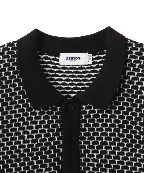 atmos（アトモス）の「atmos Links Jacquard Polo Shirt / アトモス リンクス ジャカード ポロシャツ（ポロシャツ・メンズ・ブラック/オレンジ・L/M/XL）」の4枚目の写真