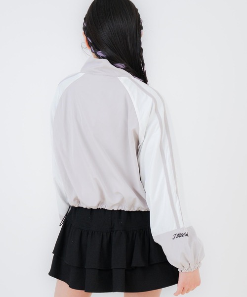 ANAP GiRL(アナップガール)の「クロップド シャカブルゾン(ブルゾン・キッズ・ライトピンク/ブラック/グレー・XS/S/M)」の12枚目の写真