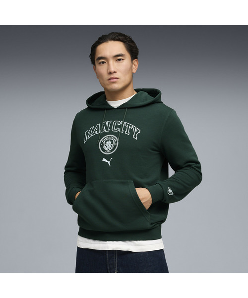 PUMA(プーマ)の「PUMA プーマ メンズ マンチェスターシティ FC フットボールカルチャー フー(パーカー・メンズ・ブラック・LARGE/MEDIUM/SMALL/X-LARGE)」の1枚目の写真