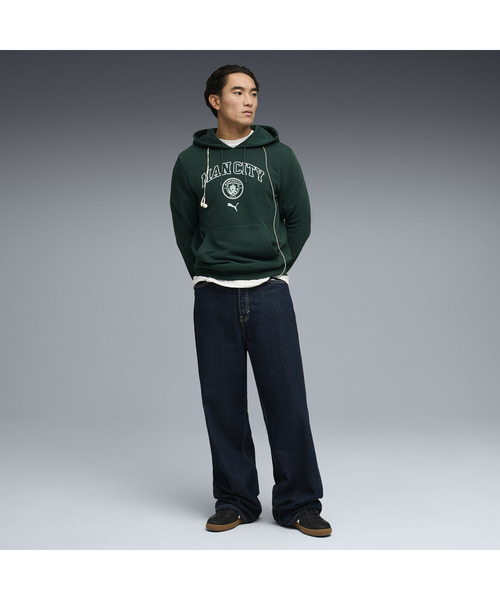 PUMA(プーマ)の「PUMA プーマ メンズ マンチェスターシティ FC フットボールカルチャー フー(パーカー・メンズ・ブラック・LARGE/MEDIUM/SMALL/X-LARGE)」の3枚目の写真