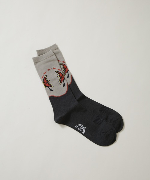 ROSTER SOX(ロスターソックス)の「ROSTER SOX/Western(ソックス/靴下・メンズ・オレンジ/ブルー・25-27)」の1枚目の写真