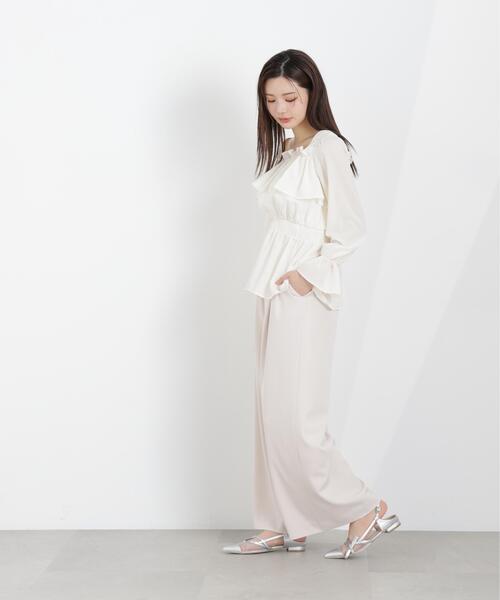 PROPORTION BODY DRESSING(プロポーションボディドレッシング)の「フリルシャーリングブラウス / 1216110302(シャツ/ブラウス・レディース・ブラック/ホワイト系その他/ピンク・MEDIUM/SMALL)」の20枚目の写真