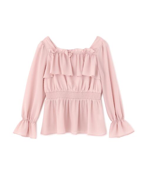 PROPORTION BODY DRESSING(プロポーションボディドレッシング)の「フリルシャーリングブラウス / 1216110302(シャツ/ブラウス・レディース・ブラック/ホワイト系その他/ピンク・MEDIUM/SMALL)」の22枚目の写真