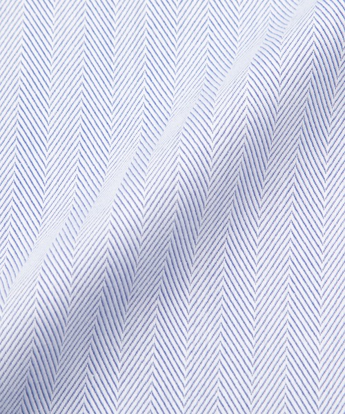 TOKYO SHIRTS（トウキョウシャツ）の「形態安定ノンアイロン ボタンダウン 長袖ビジネスワイシャツ（ビジネスシャツ・メンズ・ブルー・首回り37cm-裄丈80cm/首回り37cm-裄丈84cm/首回り39cm-裄丈80cm/首回り39cm-裄丈84cm/首回り41cm-裄丈82cm/首回り41cm-裄丈86cm/首回り42cm-裄丈82cm/首回り42cm-裄丈86cm/首回り43cm-裄丈82cm/首回り43cm-裄丈86cm）」の5枚目の写真