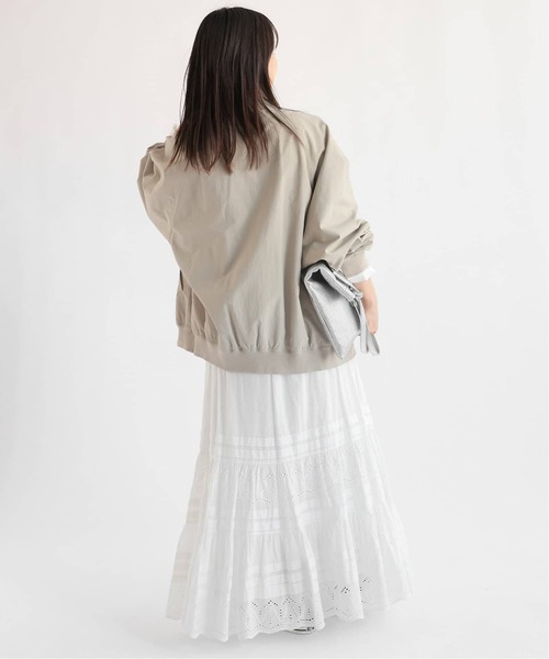 JOURNAL STANDARD relume（ジャーナルスタンダード　レリューム）の「《WEB限定追加2》コットンボイルタック刺繍ロングスカート（スカート・レディース・ホワイト/ブラック・FREE）」の9枚目の写真