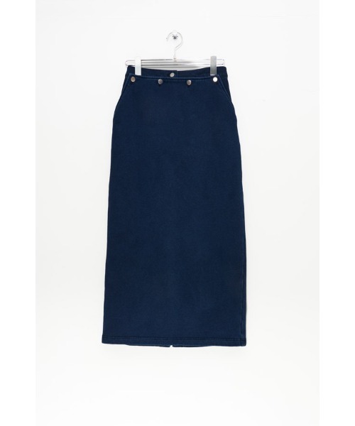 Muel Chic(ミュエルシック)の「Nove sweat denim skirt ノーヴェスウェットデニムスカート(スカート・レディース・ブルー/ブラック/インディゴブルー・FREE)」の16枚目の写真