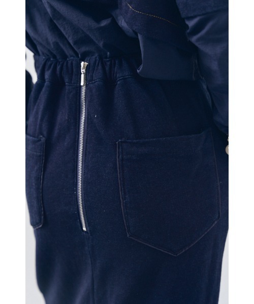 Muel Chic(ミュエルシック)の「Nove sweat denim skirt ノーヴェスウェットデニムスカート(スカート・レディース・ブルー/ブラック/インディゴブルー・FREE)」の20枚目の写真