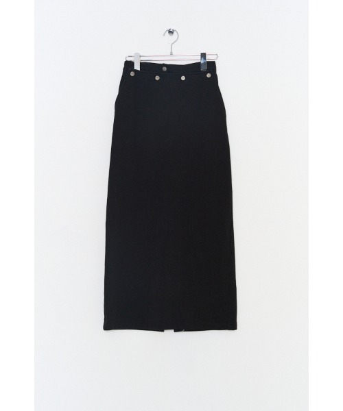 Muel Chic(ミュエルシック)の「Nove sweat denim skirt ノーヴェスウェットデニムスカート(スカート・レディース・ブルー/ブラック/インディゴブルー・FREE)」の14枚目の写真