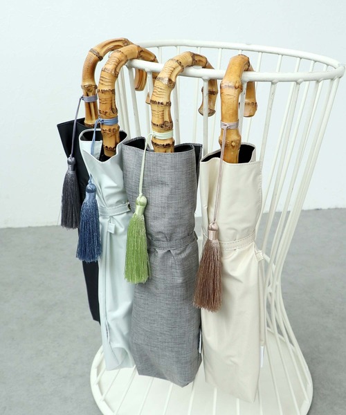 Cepica（セピカ）の「【Wpc.】UVO 完全遮光2段無地タッセル mini（折りたたみ傘・レディース・ブラック/グレー/オフホワイト・FREE）」の12枚目の写真