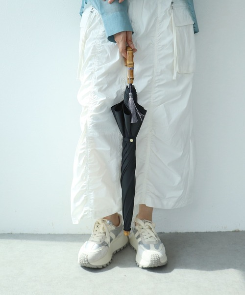 Cepica（セピカ）の「【Wpc.】UVO 完全遮光2段無地タッセル mini（折りたたみ傘・レディース・ブラック/グレー/オフホワイト・FREE）」の10枚目の写真