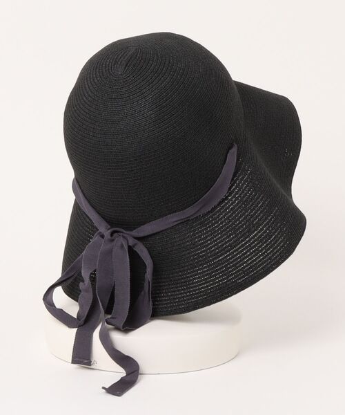 LBC（エルビーシー）の「2wayﾘﾎﾞﾝﾂｷﾍﾟｰﾊﾟｰﾊｯﾄ（ハット・レディース・ブラック・FREE）」の2枚目の写真