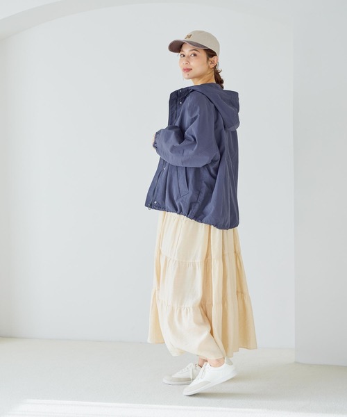 studio CLIP（スタディオクリップ）の「ダブルフロントティアードワンピース（ワンピース・レディース・ライトベージュ/ライトパープル/ネイビー・FREE）」の10枚目の写真