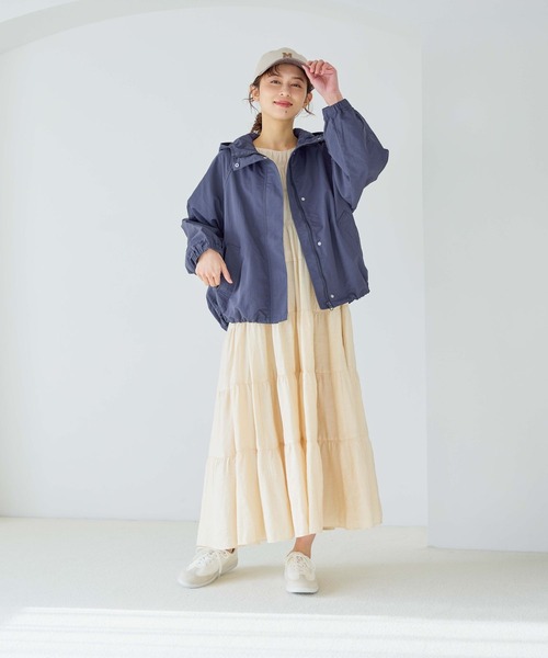 studio CLIP（スタディオクリップ）の「ダブルフロントティアードワンピース（ワンピース・レディース・ライトベージュ/ライトパープル/ネイビー・FREE）」の11枚目の写真