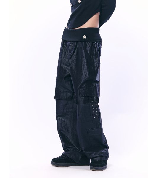 SETUP-EXE(セットアップイーエックスイー)の「MULTI-POCKET STUDDED PANTS / BLACK(その他パンツ・レディース・その他・OS)」の1枚目の写真