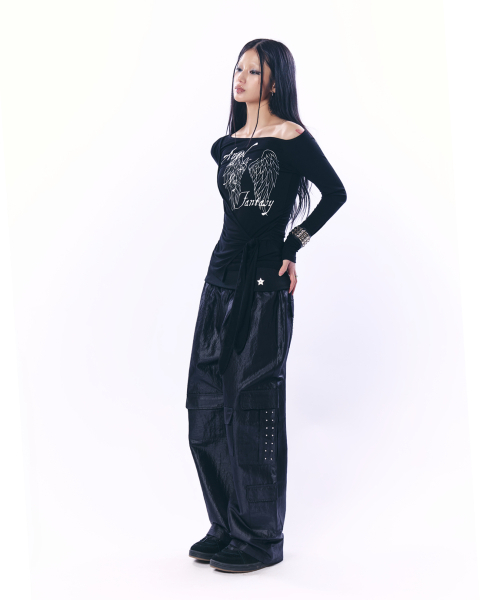 SETUP-EXE(セットアップイーエックスイー)の「MULTI-POCKET STUDDED PANTS / BLACK(その他パンツ・レディース・その他・OS)」の4枚目の写真