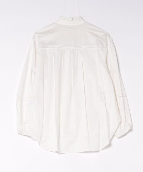 STRAWBERRY-FIELDS（ストロベリーフィールズ）の「80コットンサテン（シャツ/ブラウス・レディース・オフホワイト・2）」の2枚目の写真