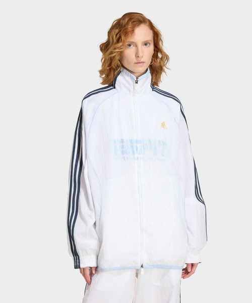 adidas（アディダス）の「チームガイスト 2.0 トラックトップ / ジャージ / トラックジャケット / アディダスオリジナルス adidas Originals（ジャージ・レディース・ブルー/ホワイト・XX-LARGE/LARGE/MEDIUM/SMALL/X-LARGE/X-SMALL）」の2枚目の写真