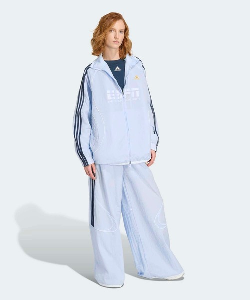 adidas（アディダス）の「チームガイスト 2.0 トラックトップ / ジャージ / トラックジャケット / アディダスオリジナルス adidas Originals（ジャージ・レディース・ブルー/ホワイト・XX-LARGE/LARGE/MEDIUM/SMALL/X-LARGE/X-SMALL）」の10枚目の写真