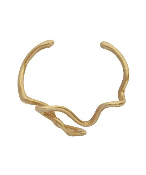 Ameri（アメリ）の「TWISTING WAVE DESIGN BANGLE（ブレスレット・レディース・ゴールド/シルバー・FREE）」の6枚目の写真